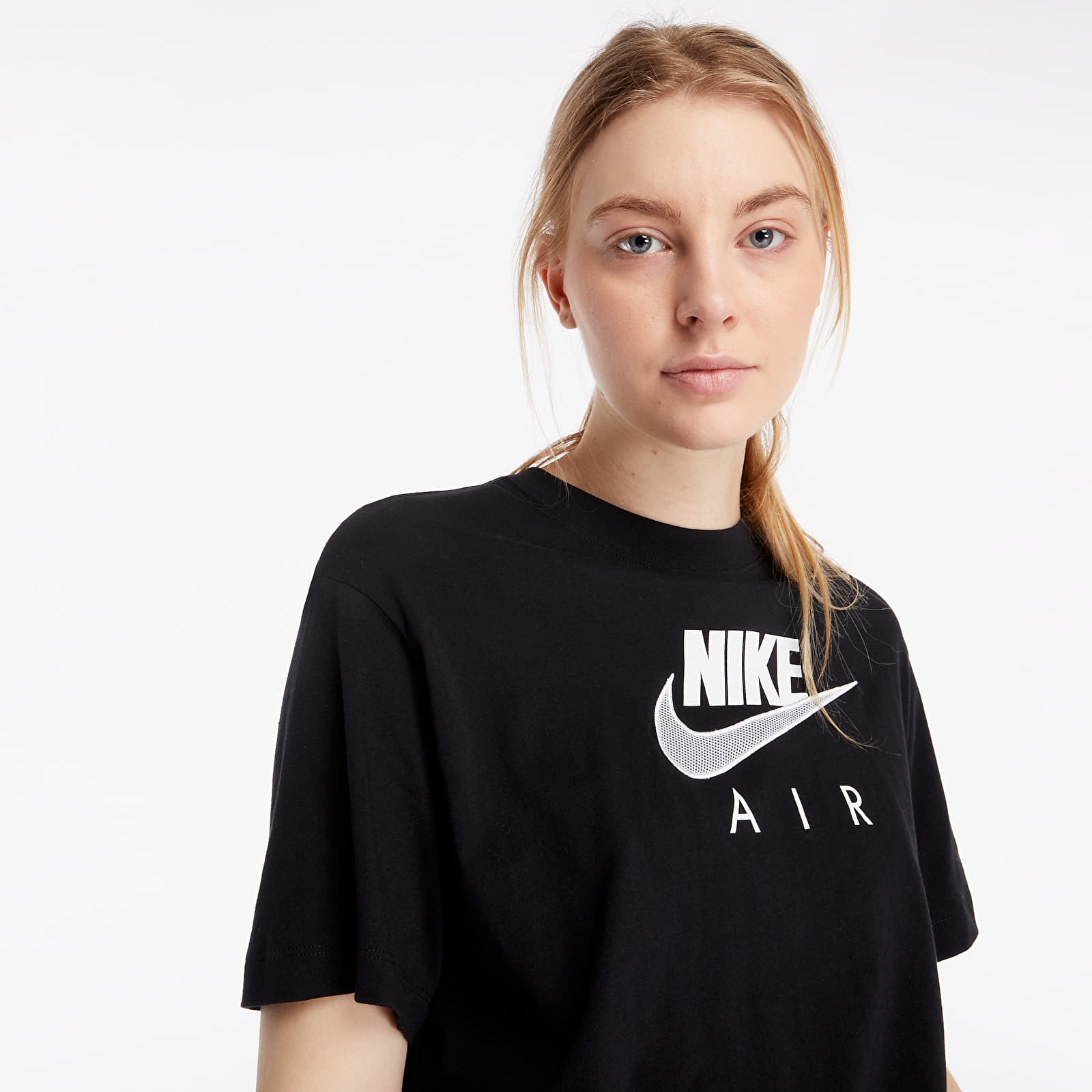 T shirts Nike Sportswear Air Bf Top Black White Footshop