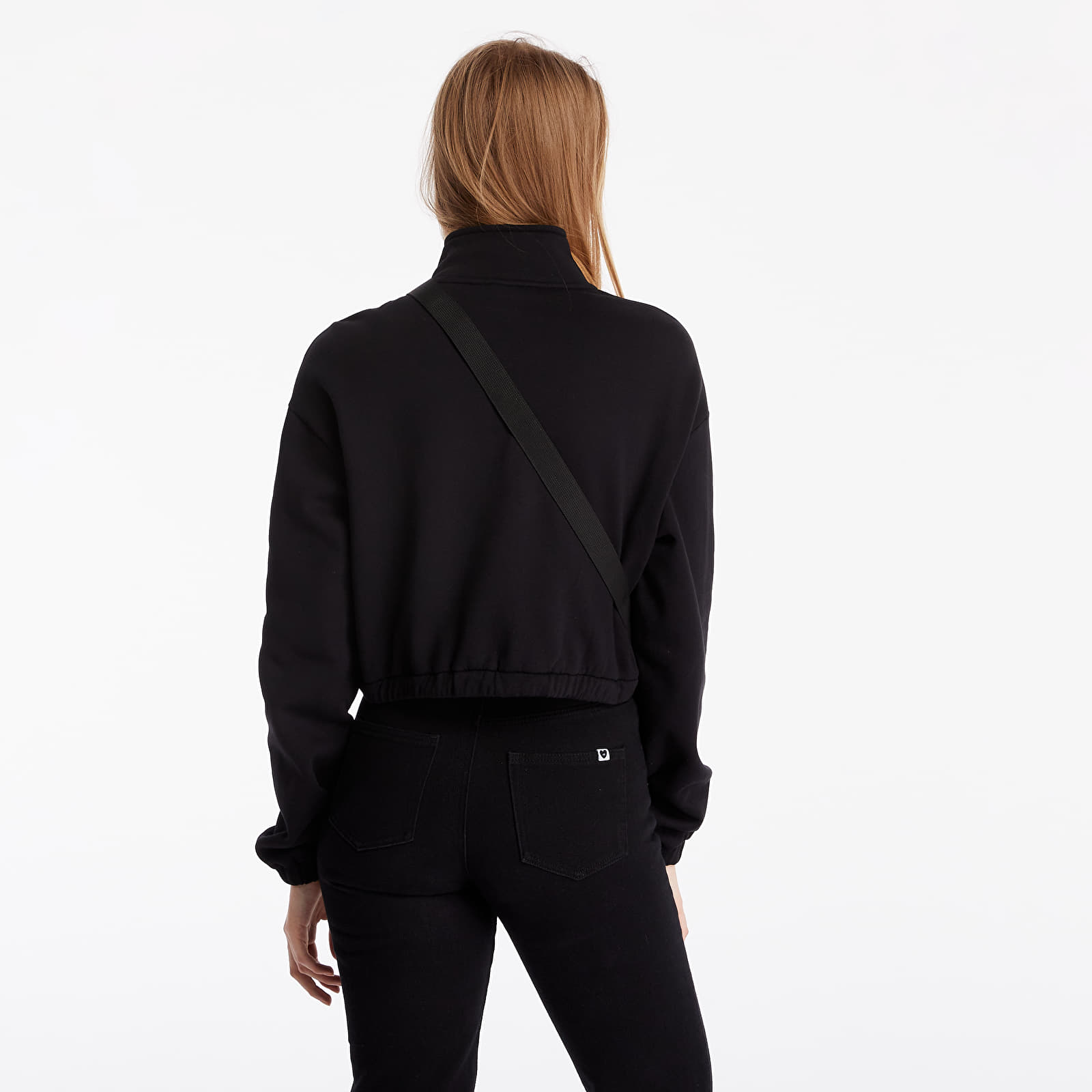 Hupparit ja collegepaidat Vans Left Chest Half Zip Fleece Black