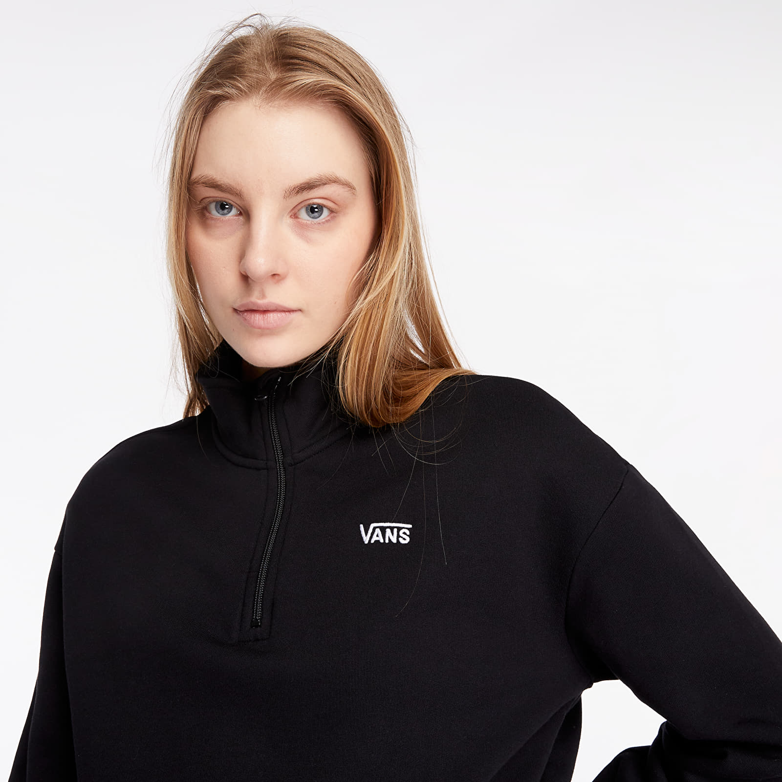 Hoodies and sweatshirts Vans Left Chest Half Zip Fleece Black Footshop