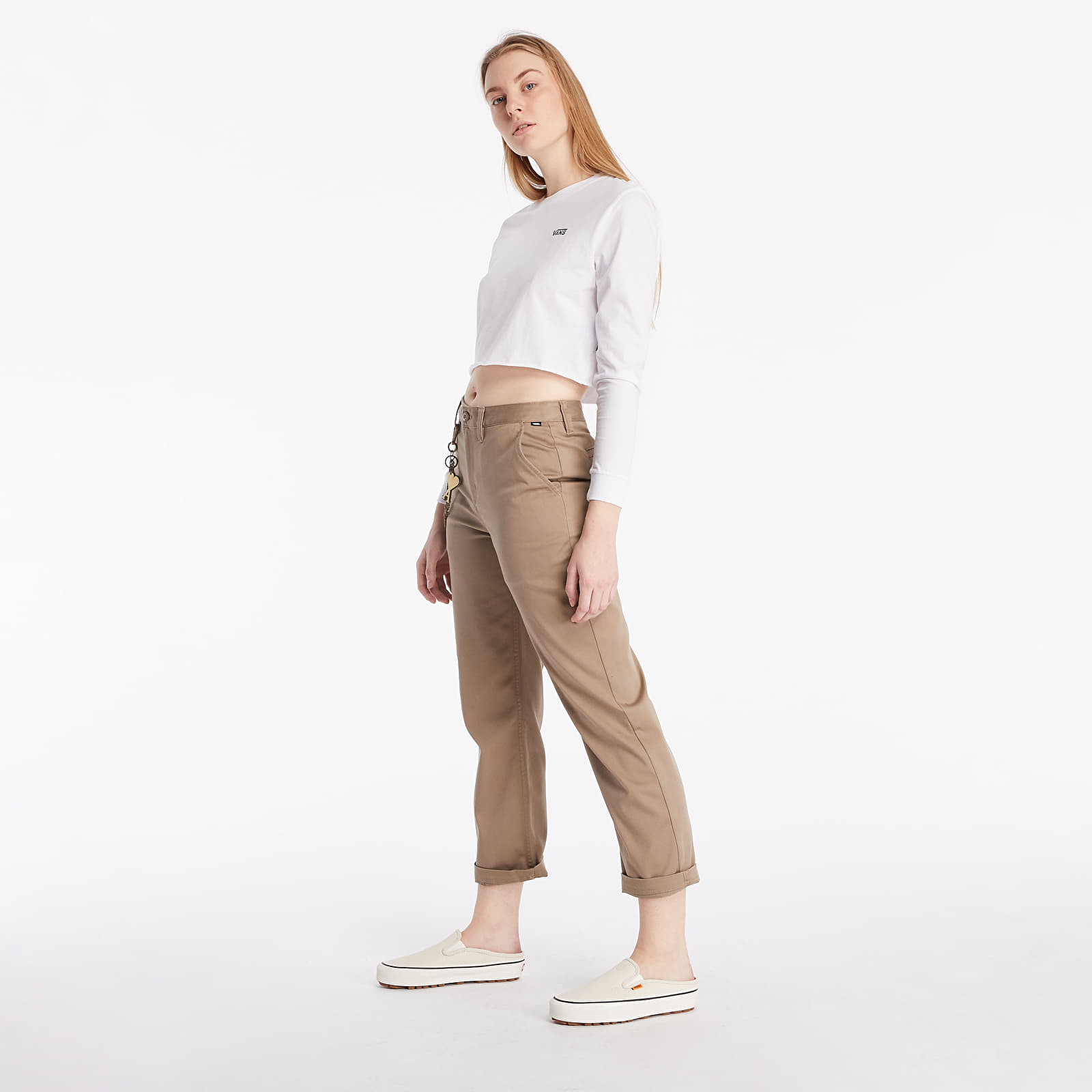 Pants and jeans Vans Authentic Chino Wmn Military Khaki
