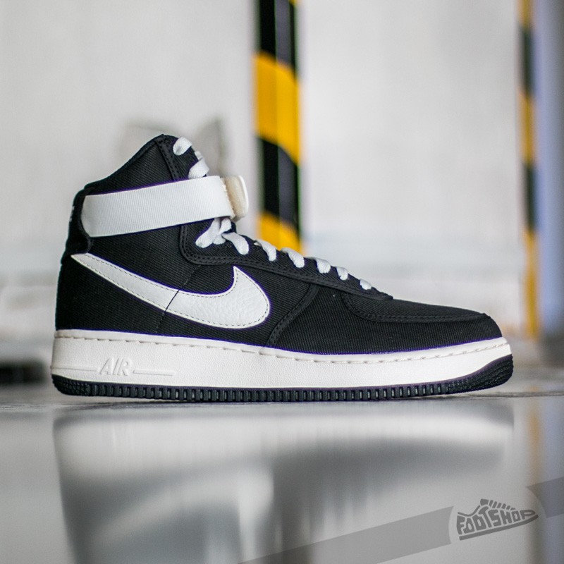Men s shoes Nike Air Force 1 High Retro Black Sail Footshop