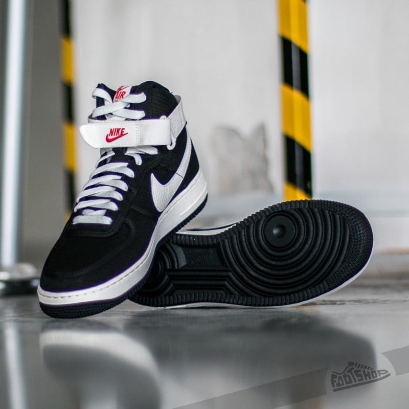 Men s shoes Nike Air Force 1 High Retro Black Sail Footshop