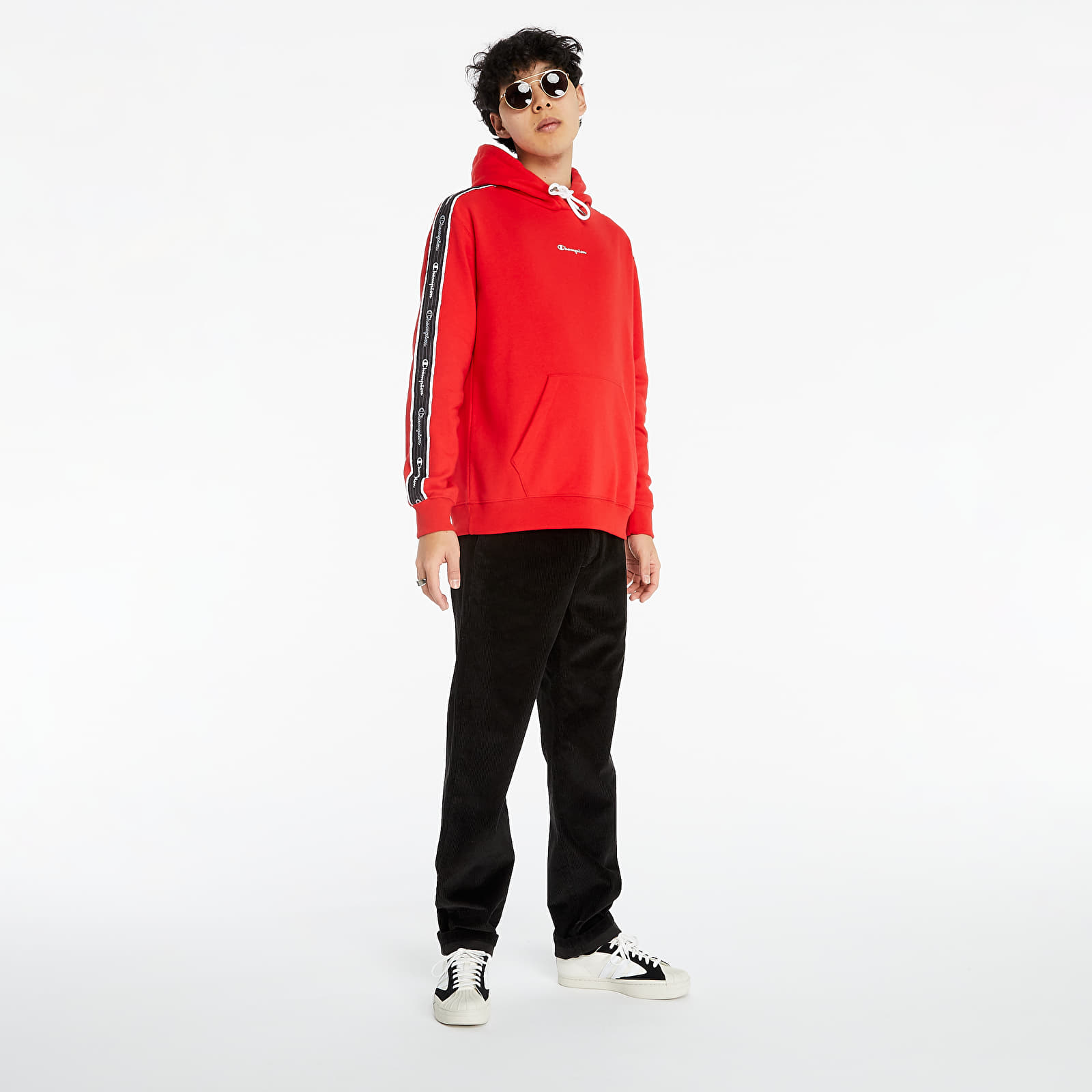 Champion american tape hooded hot sale sweatshirt