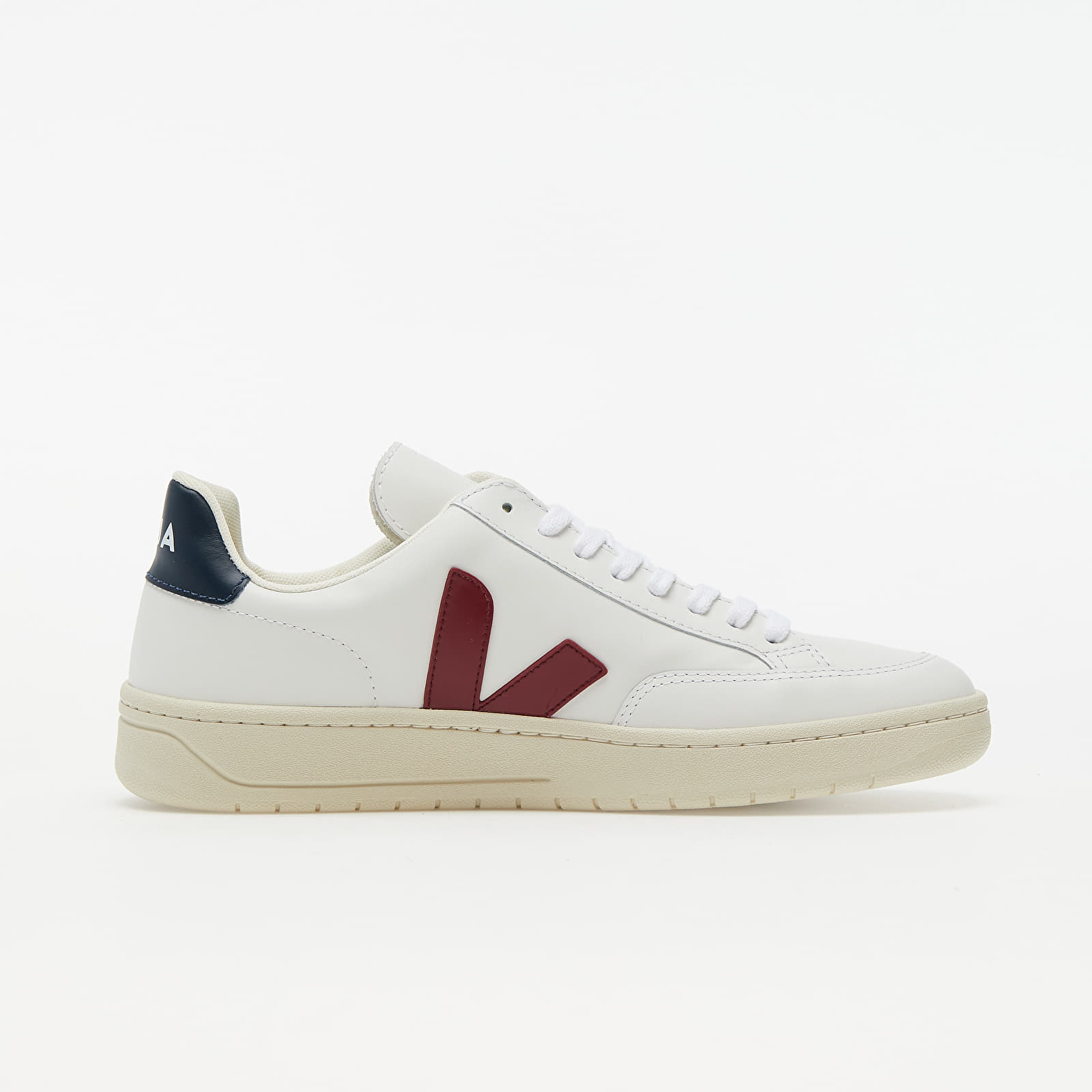 Muške tenisice Veja V-12 Leather White Marsala Nautico