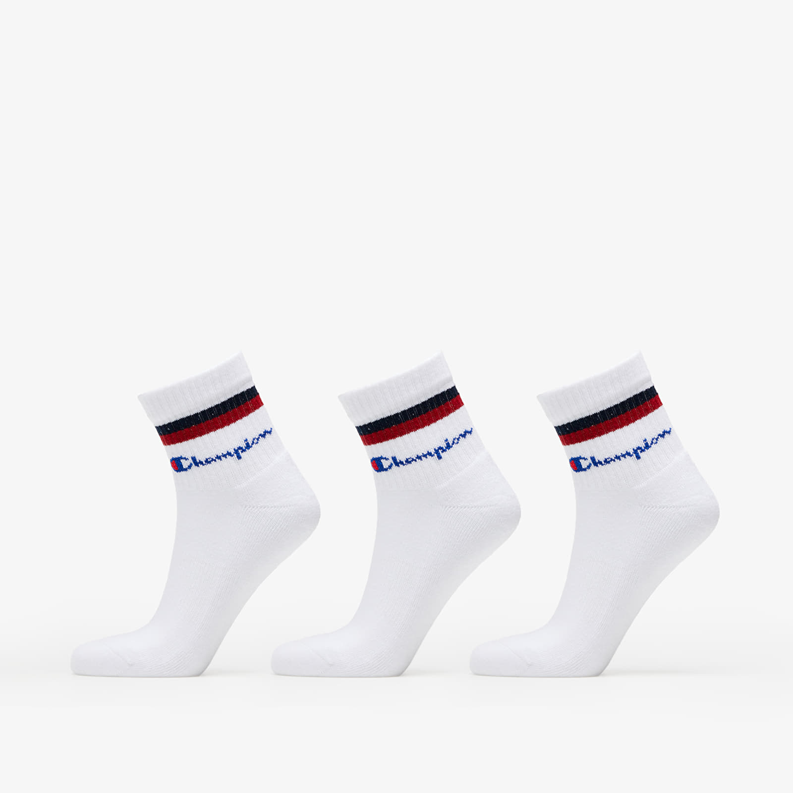 Členkové ponožky Champion 3-Pack Ankle Socks White