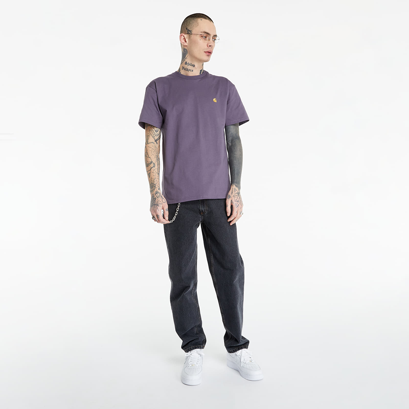 Tričká Carhartt WIP Chase Tee Provence/ Gold