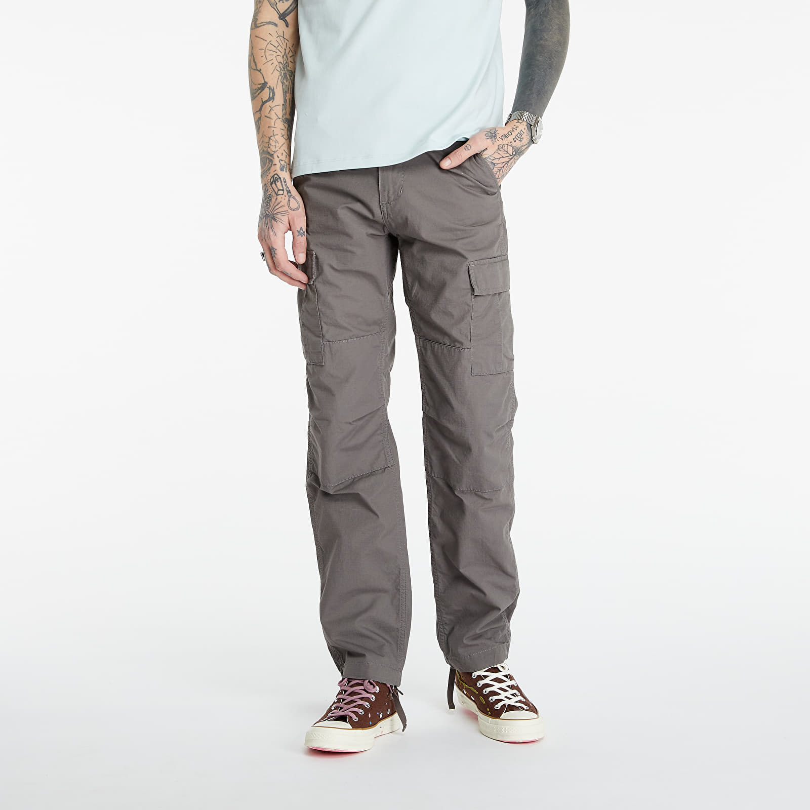 Kangaspüksid Carhartt WIP Aviation Pant Air Force Grey