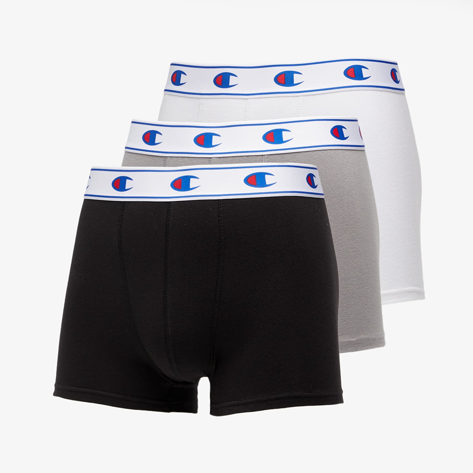 Boxeri Champion 3 Pack Boxers White/ Grey/ Black