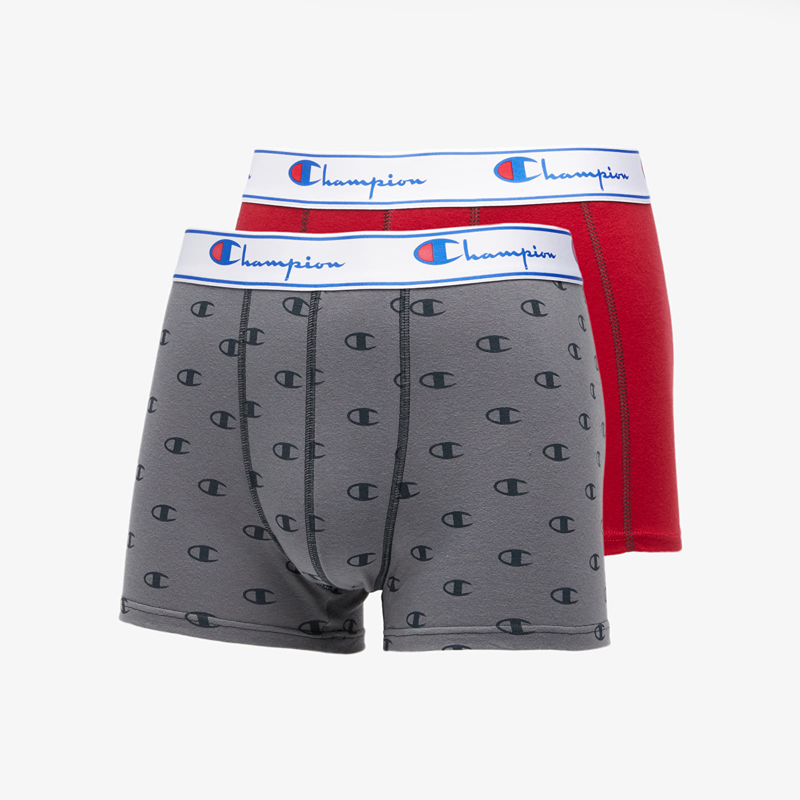 Boxer Champion 2 Pack Boxers Red/ Grey