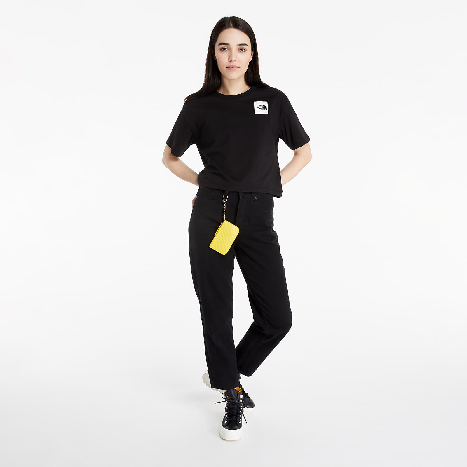 The North Face - cropped fine tee tnf black