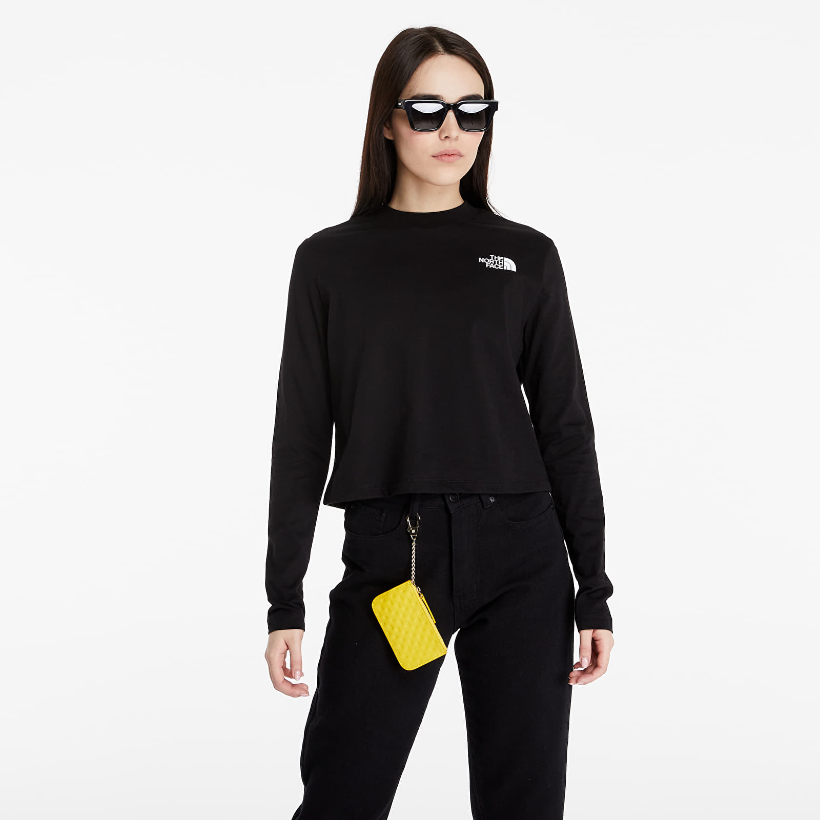 T-shirts The North Face LongSleeve Crop Tee Tnf Black