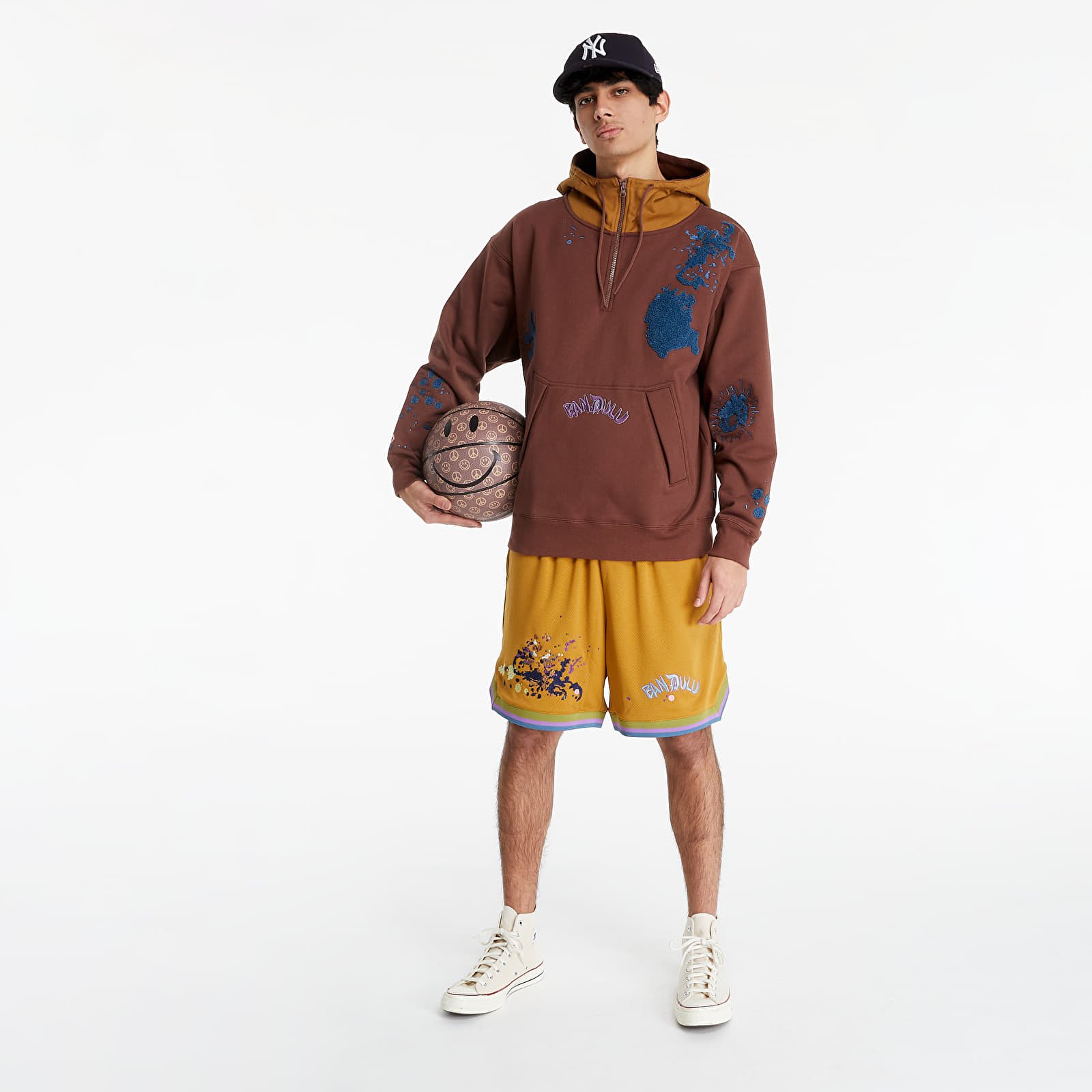 Shorts Converse x Bandulu Basketball Shorts Wood Thrush Footshop