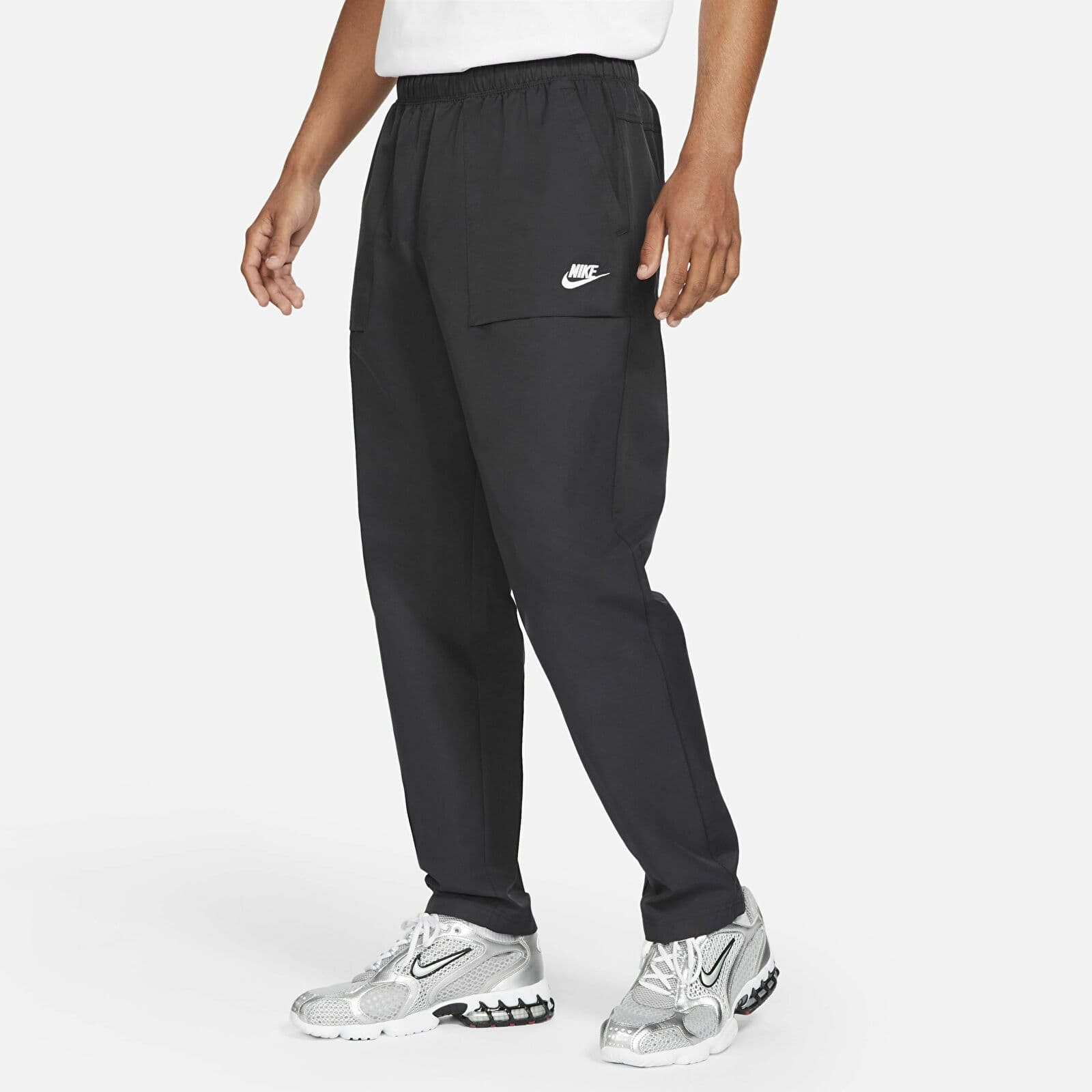 Džínsy a nohavice Nike Sportswear City Edition Players Woven Pants Black/ White