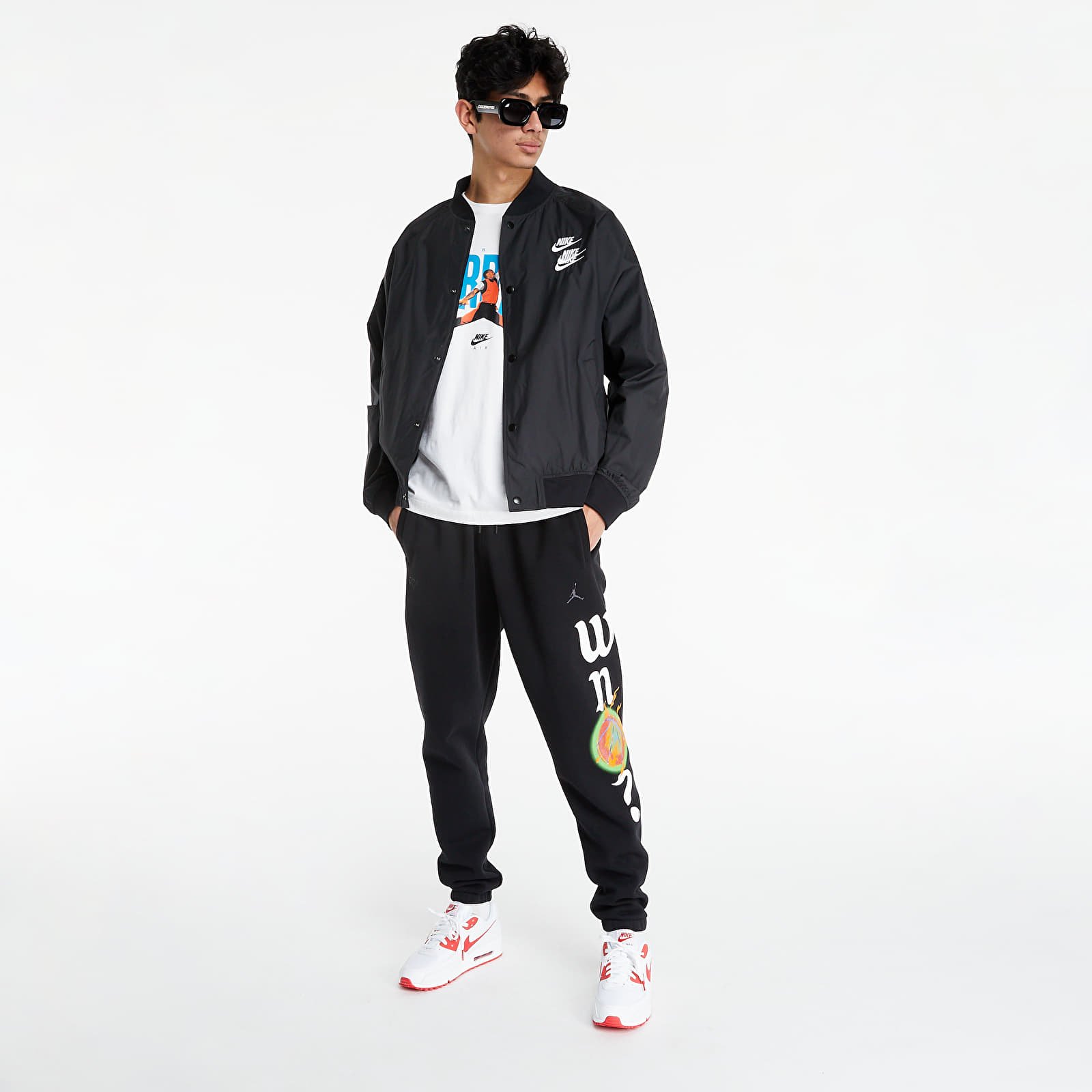 Jakne  Nike Sportswear Woven Jacket Worldtour Black/ White