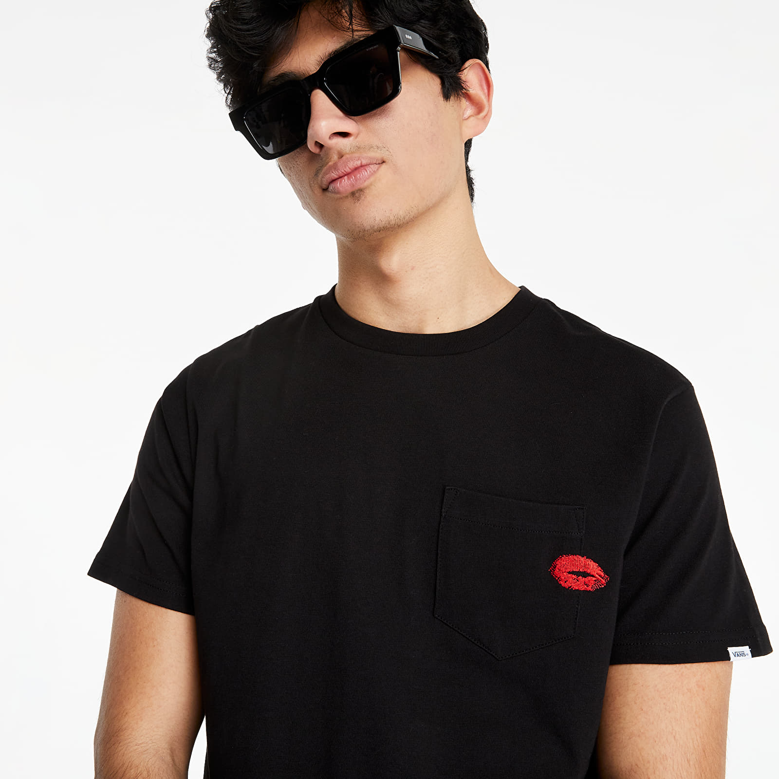 T-shirts Vans Anaheim Lips Pocket Tee Black