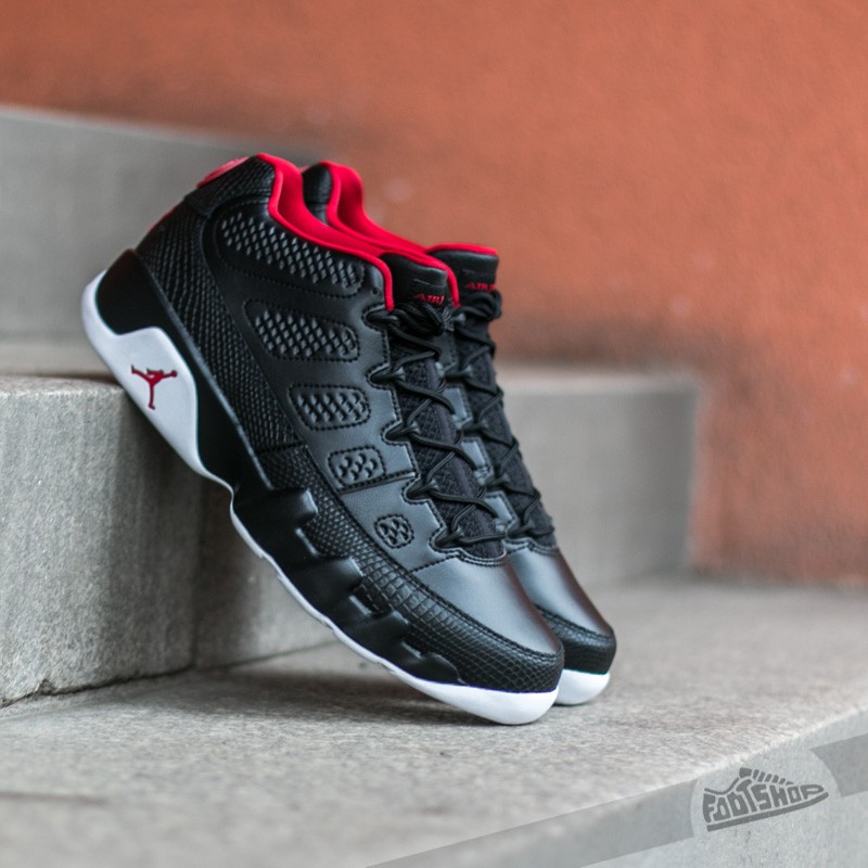 White black gym red jordan 9 on sale