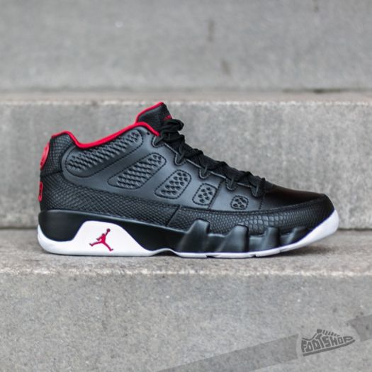 Jordan 9 best sale black red grey