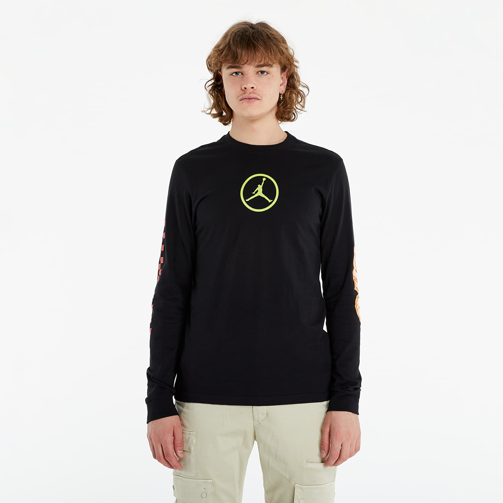 Marškinėliai Jordan Sport DNA Hybrid Longsleeve Crew Black