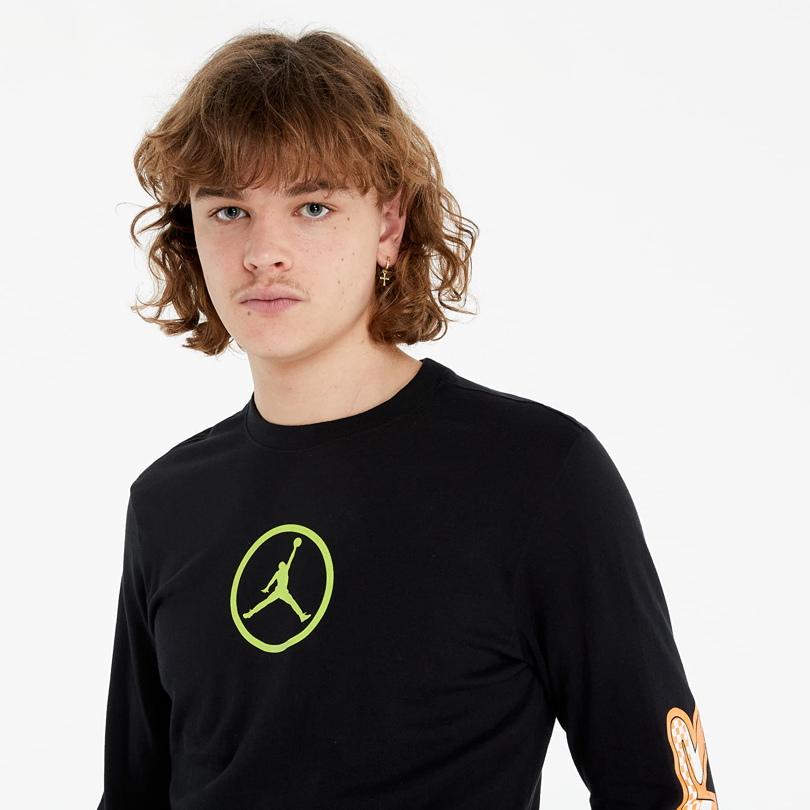 Marškinėliai Jordan Sport DNA Hybrid Longsleeve Crew Black