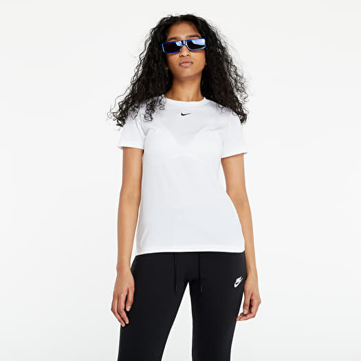 T Shirts Nike Sportswear Essential Short Sleeve Tee White Black Footshop