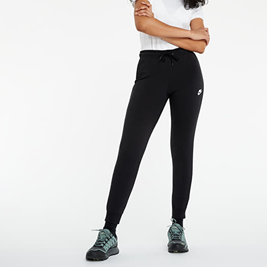  Nike Women's Black/White Essential Fleece Joggers