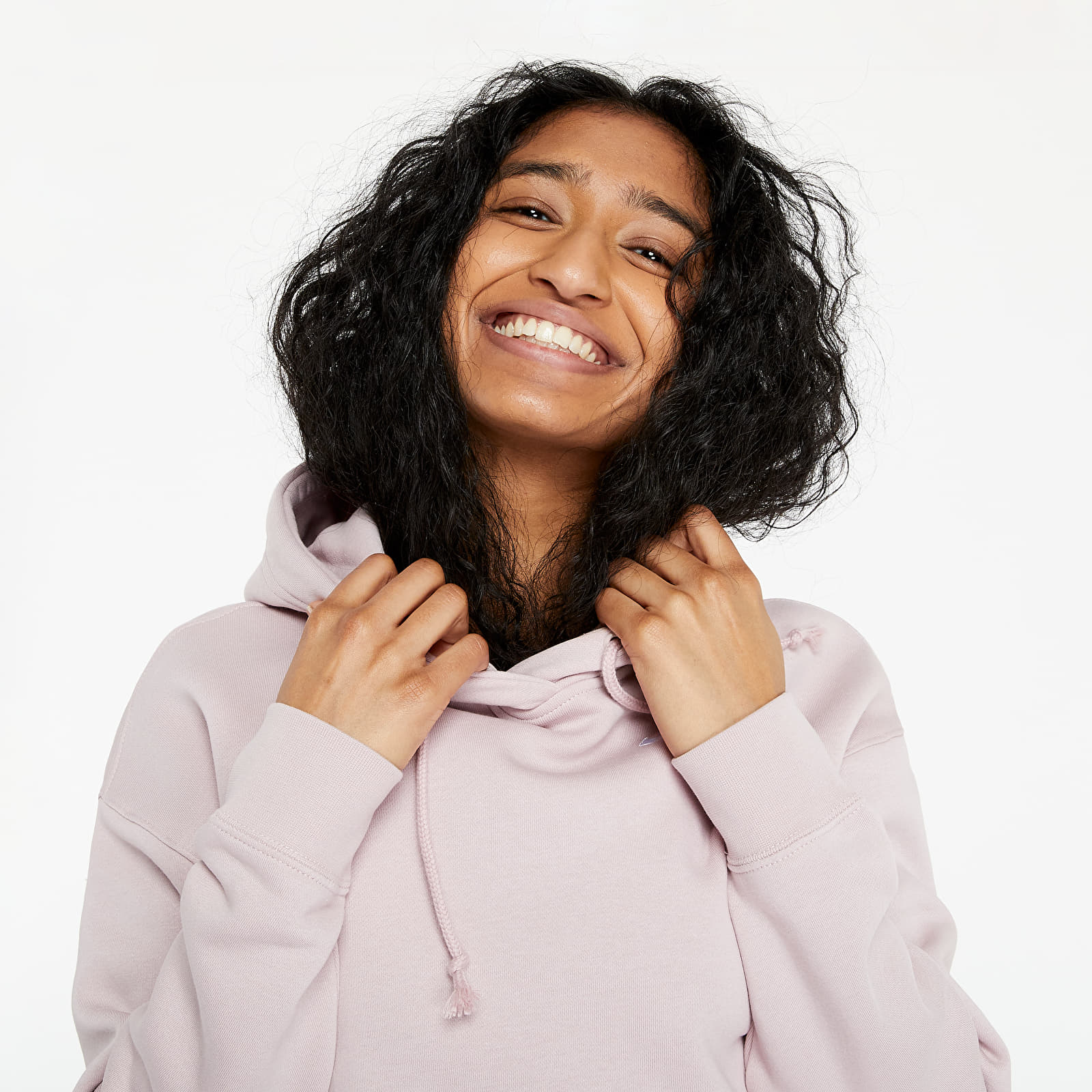 Mikiny Nike Sportswear Trend Fleece Hoodie Champagne/ White