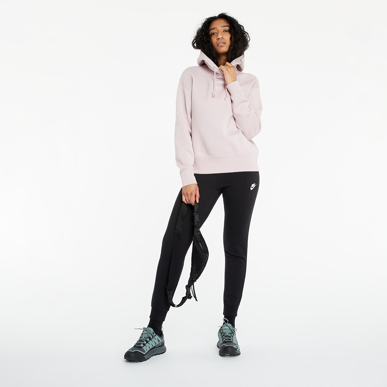 Mikiny Nike Sportswear Trend Fleece Hoodie Champagne/ White