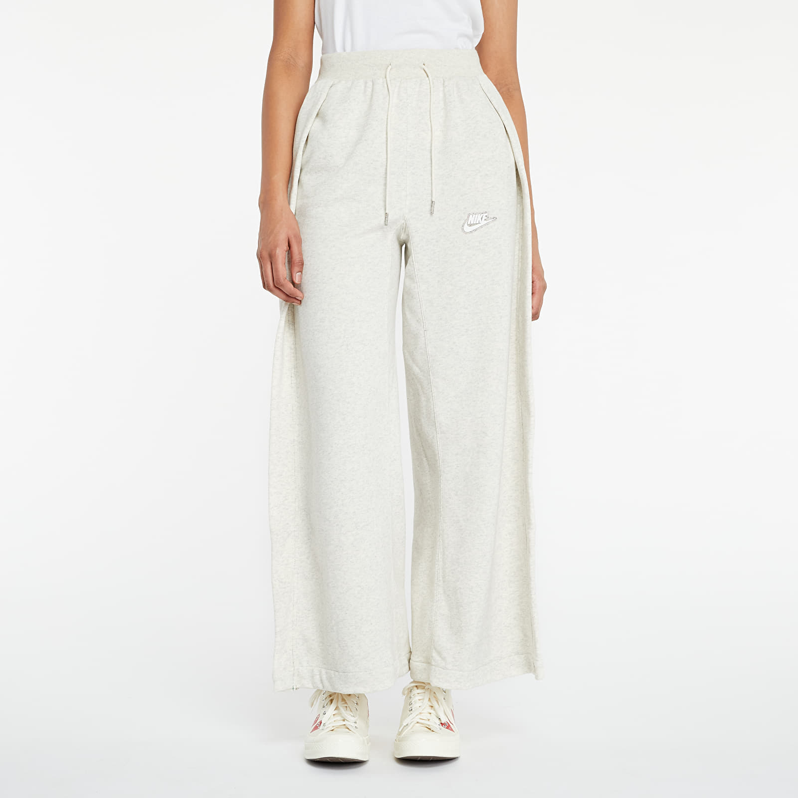 Jogger Pants Nike Sportswear W Pant Earth Day Mid-Rise Oatmeal Heather/ Light Bone/ White