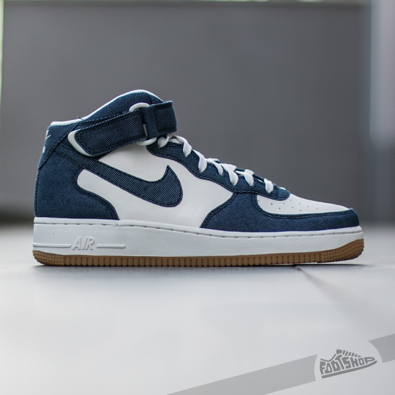 Men s shoes Nike Air Force 1 Mid 07 Obsidian Obsidian Sail Gum