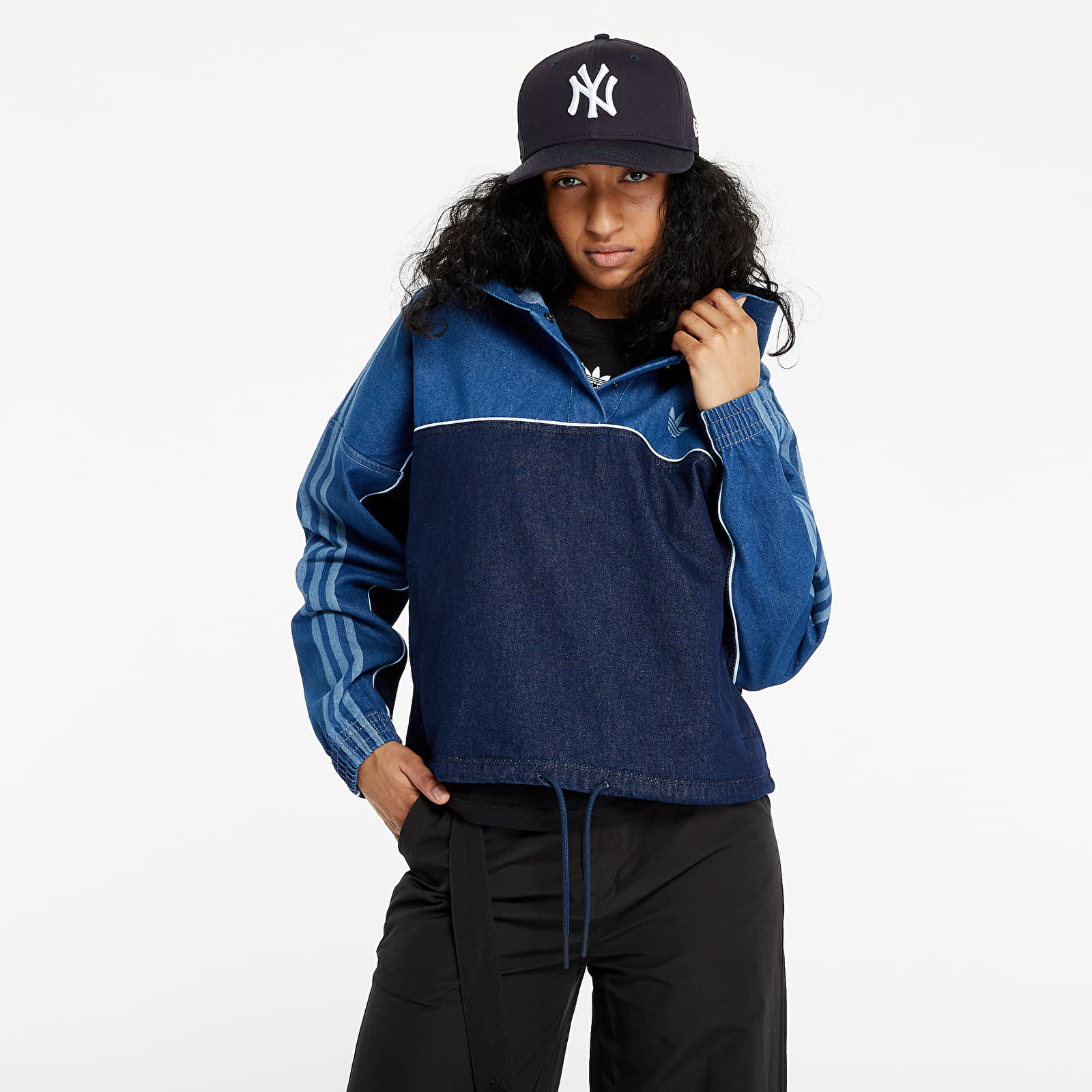 Adidas top denim sweater