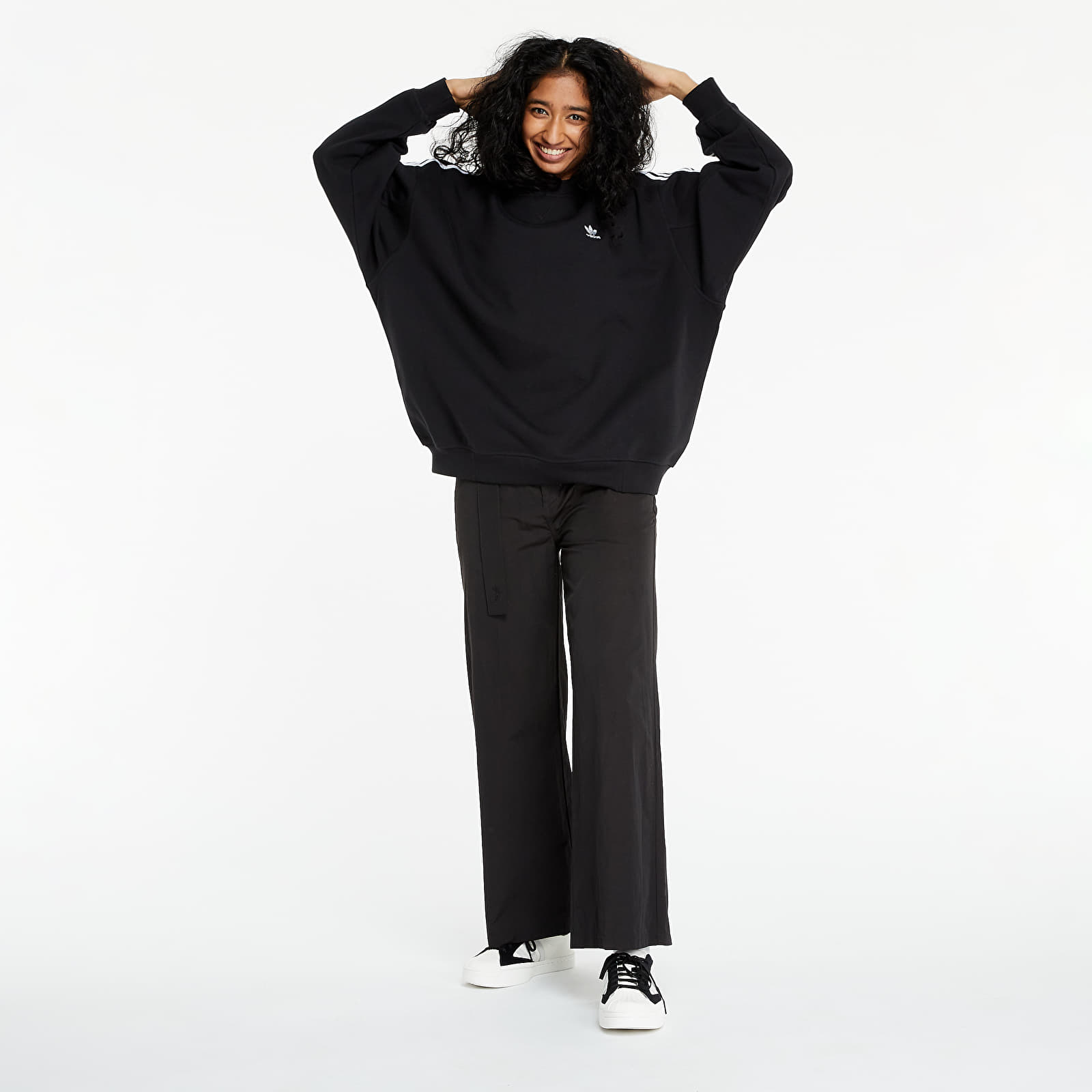 Adidas oversized deals sweatshirt black