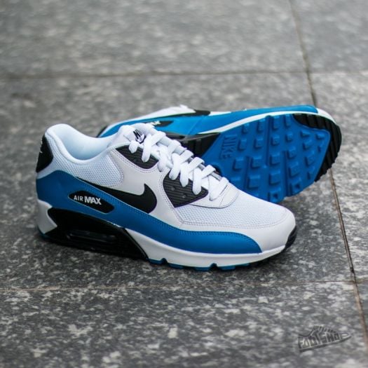 Men's air max '90 essential shoes white/navy/blue best sale