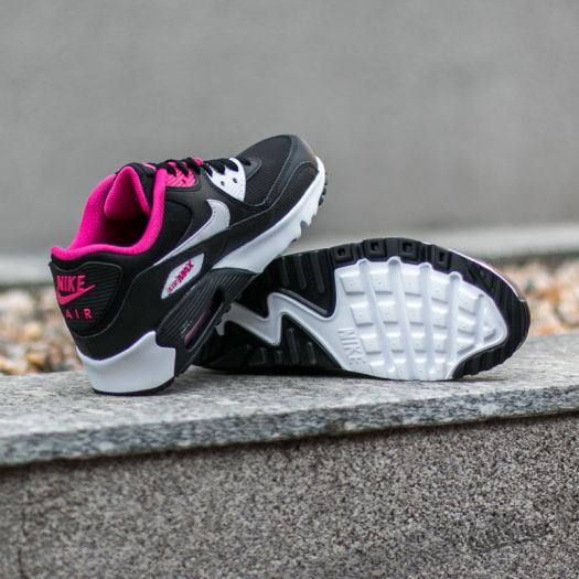 Women's shoes Nike Air Max 90 Mesh (GS) Black/ White-Vivid