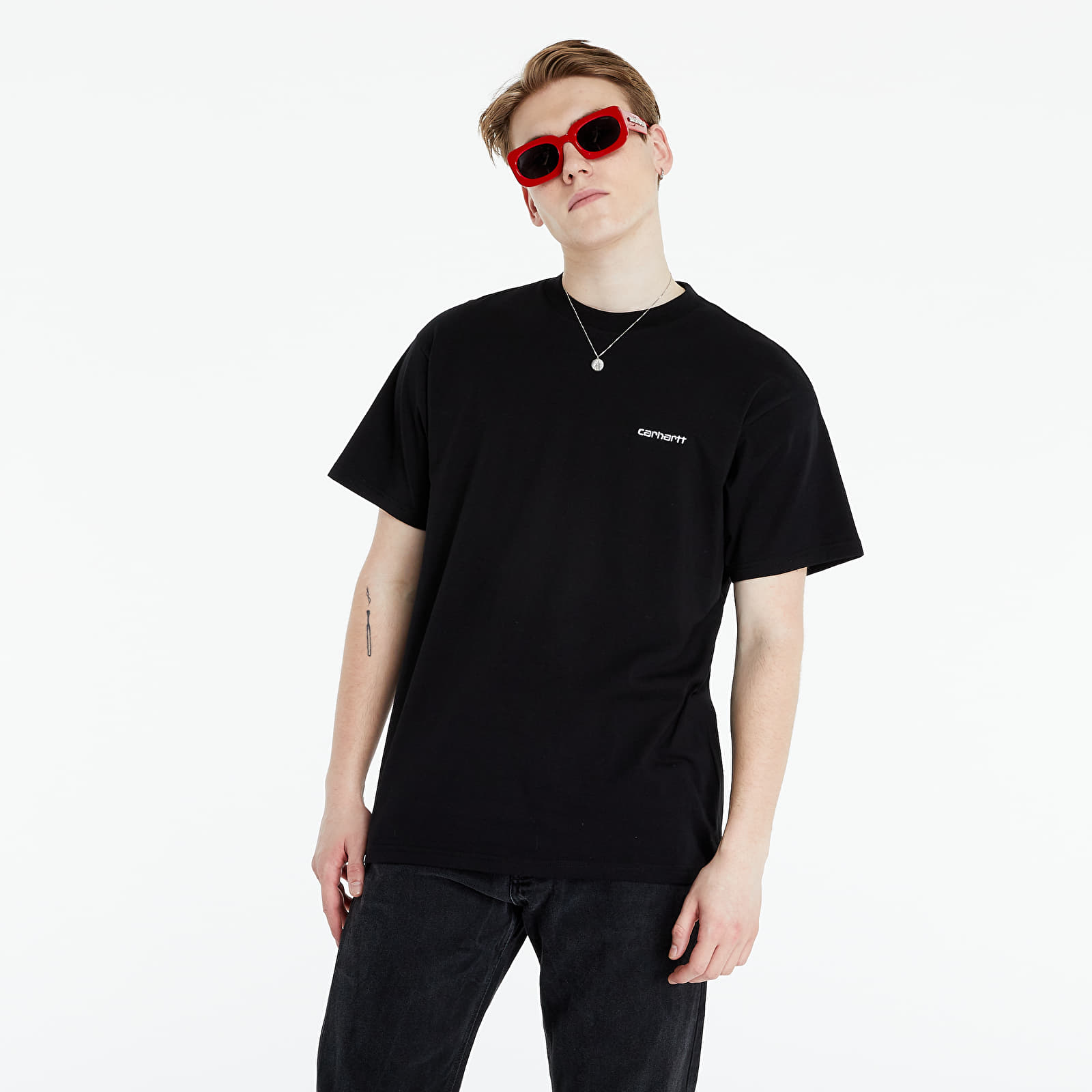 T-skjorter Carhartt WIP Script Embroidery Tee Black