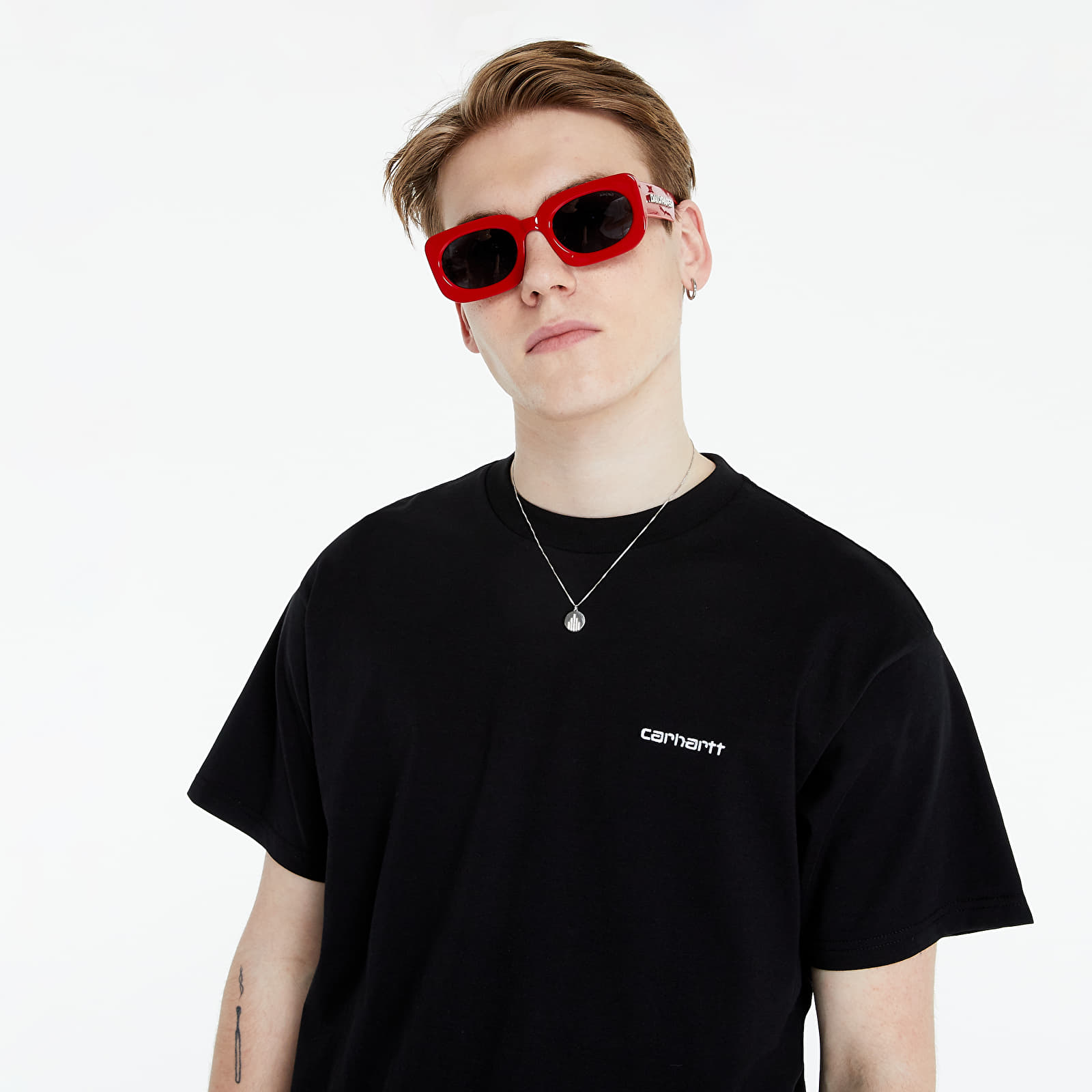T-skjorter Carhartt WIP Script Embroidery Tee Black