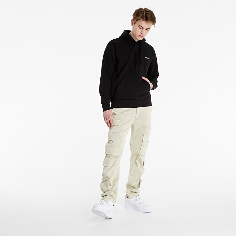 Carhartt WIP Hooded Script Embroidery Sweat Black
