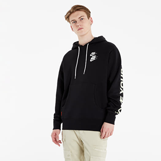 nike sportswear pullover ft hoodie wtour