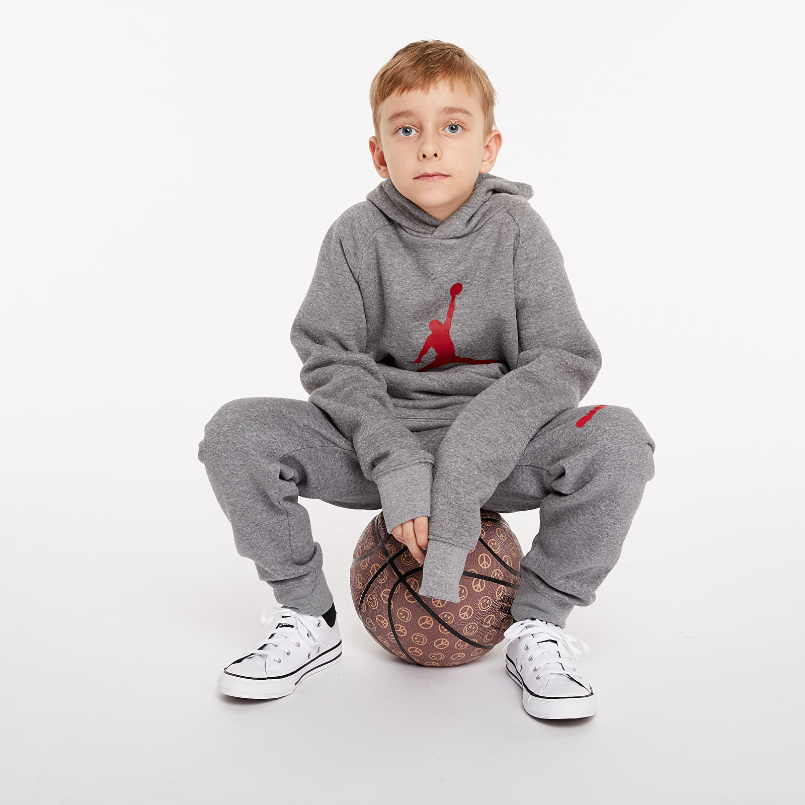 Kids' hoodies & sweaters Jordan Logo Hoodie (8-15Y) Carbon Heather