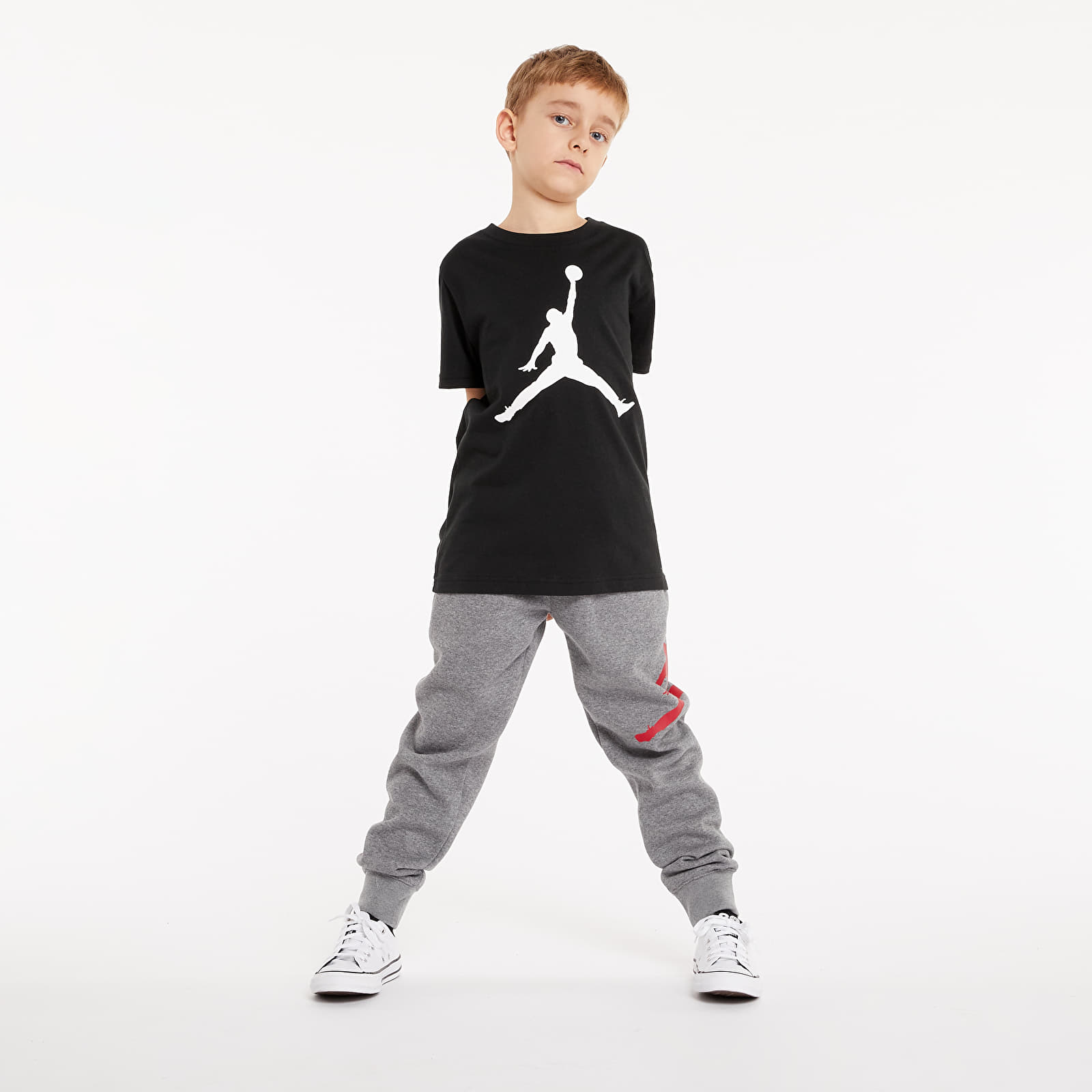 Camisetas y camisetas de tirantes para niños Jordan Jumpman Junior Tee Black