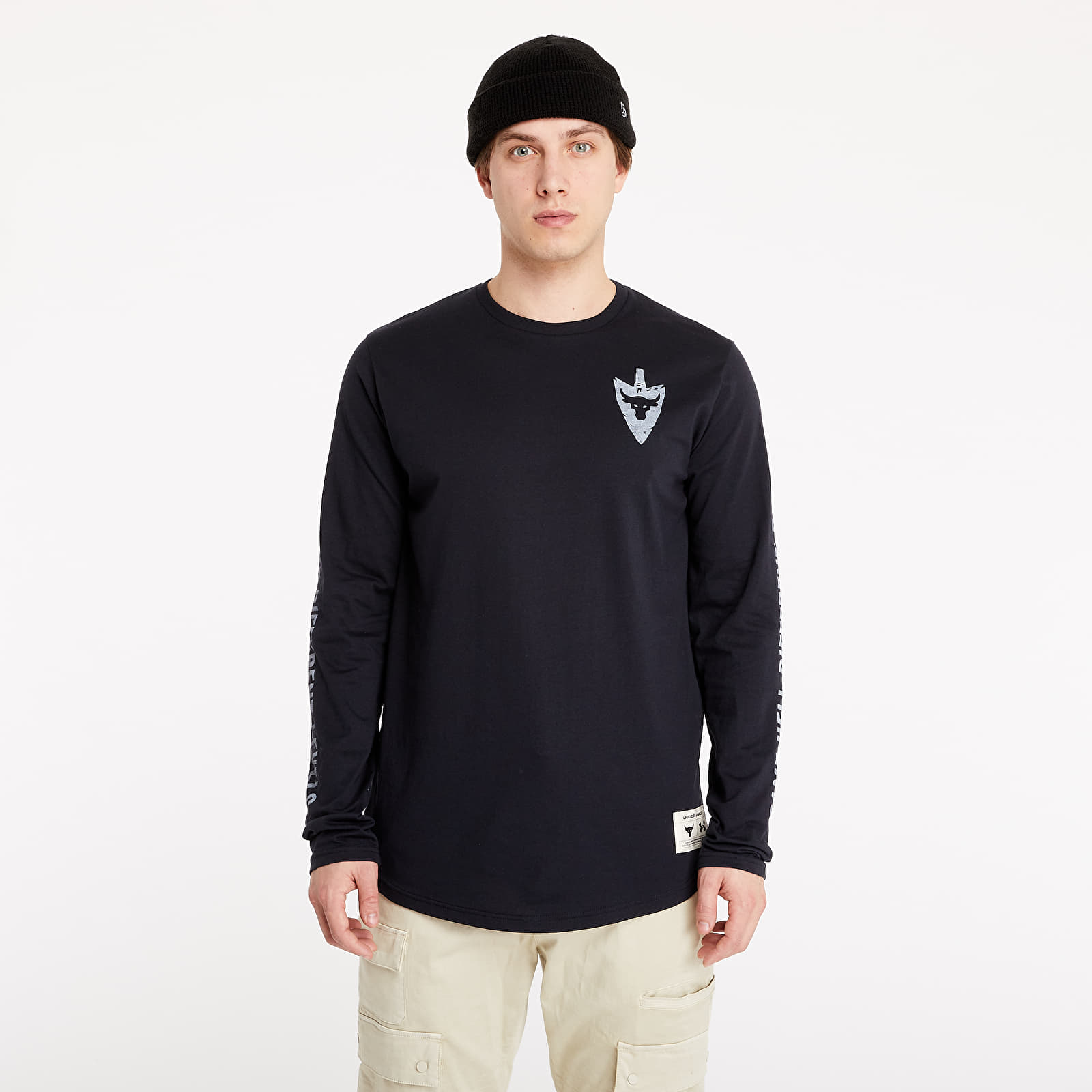 Koszulki Under Armour Project Rock Same Game Longsleeve Tee Black/ Onyx White