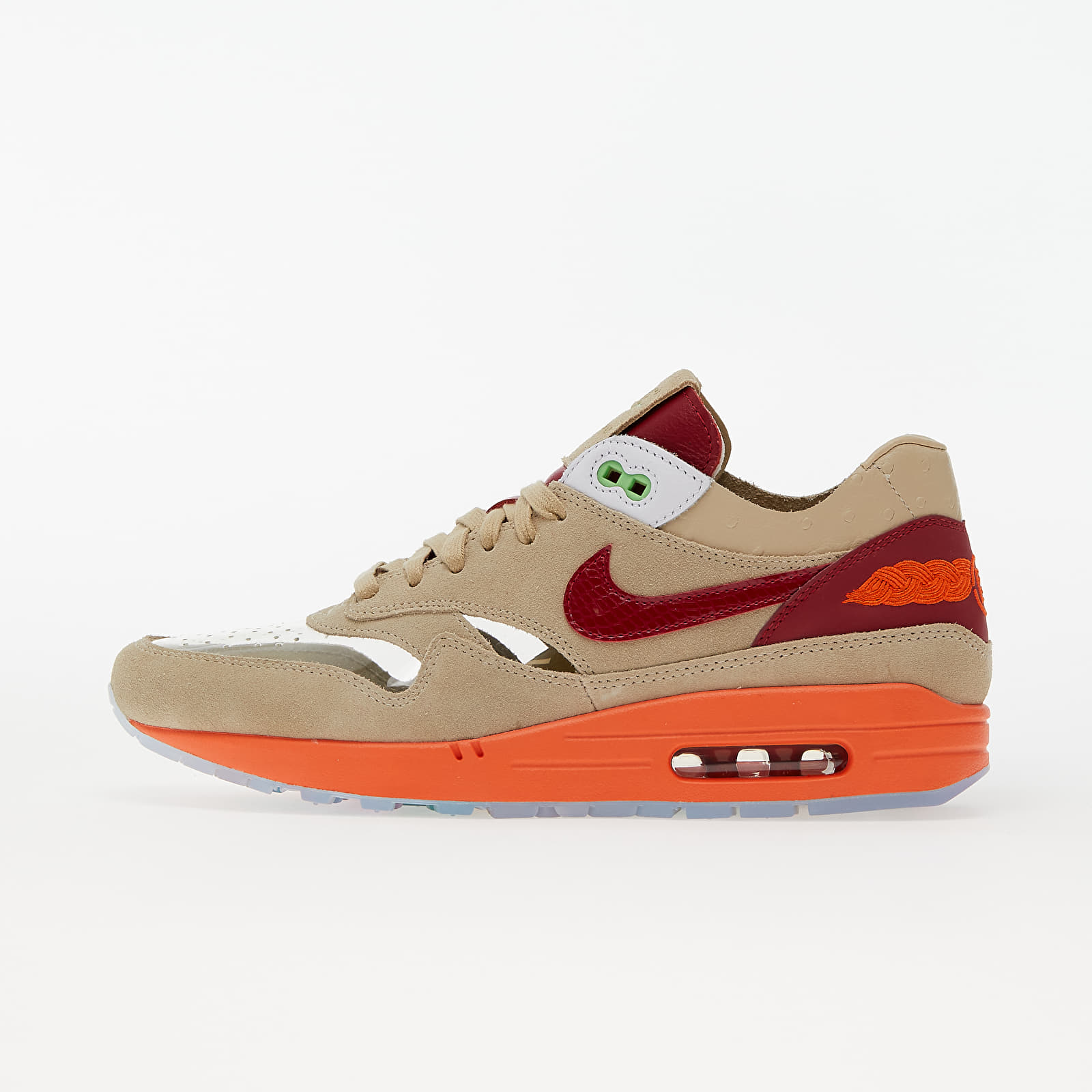 Scarpe uomo Nike x CLOT Air Max 1 Net/ Deep Red-Orange Blaze