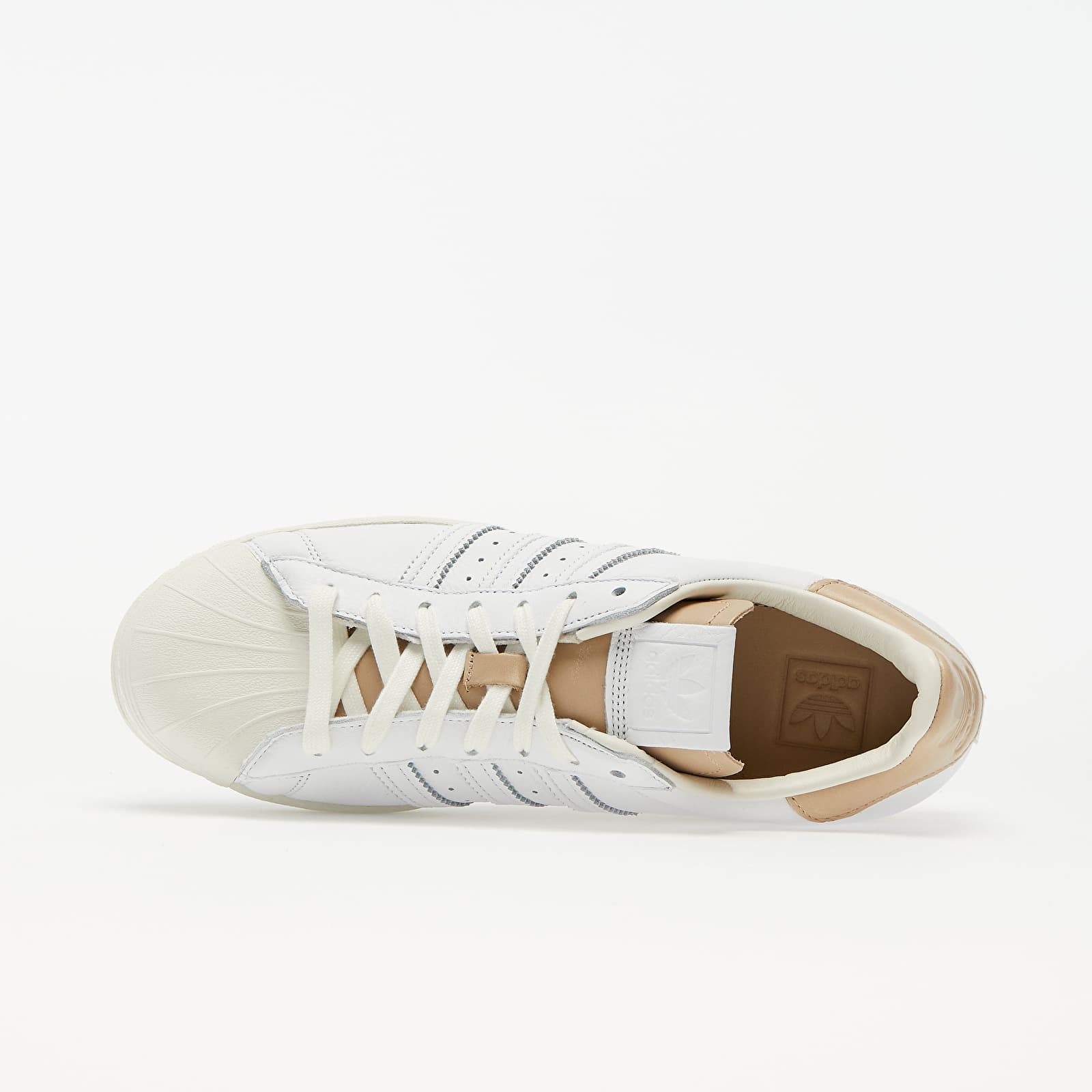 Adidas superstar white top khaki