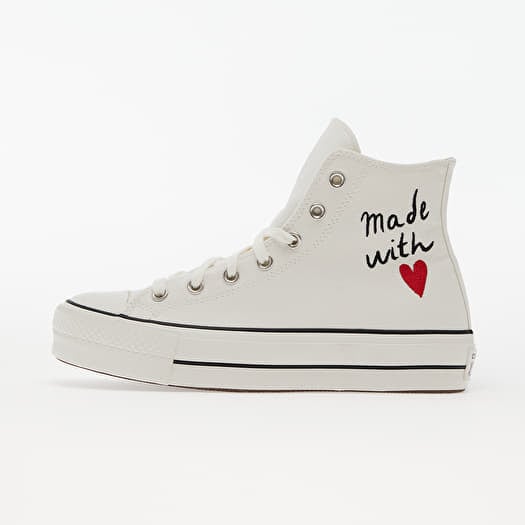 Women s shoes Converse Chuck Taylor All Star Lift Vintage White Egret Black Footshop