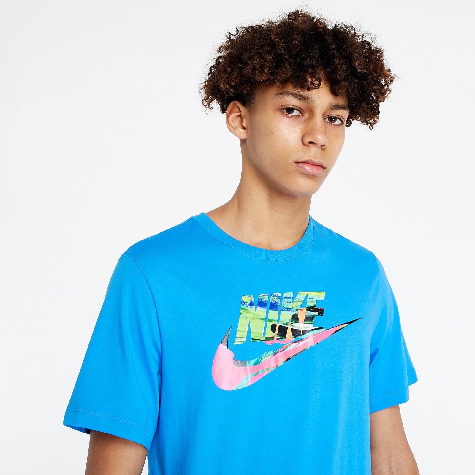 Tričká Nike Sportswear Tee Spring Break Hybrid Lt Photo Blue