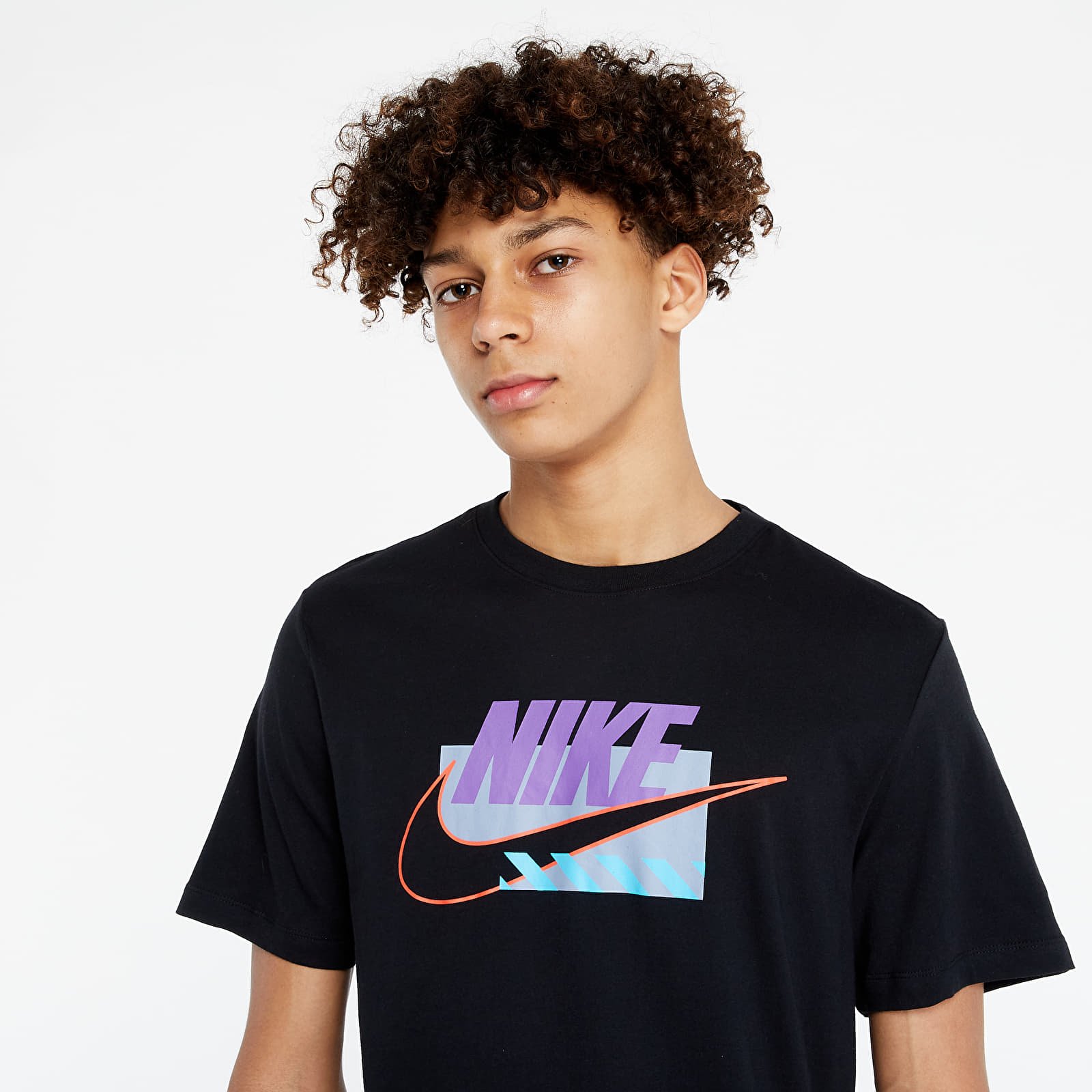 Camisetas Nike Sportswear Tee Sp Brandmarks Hybrid Black/ Wild Berry