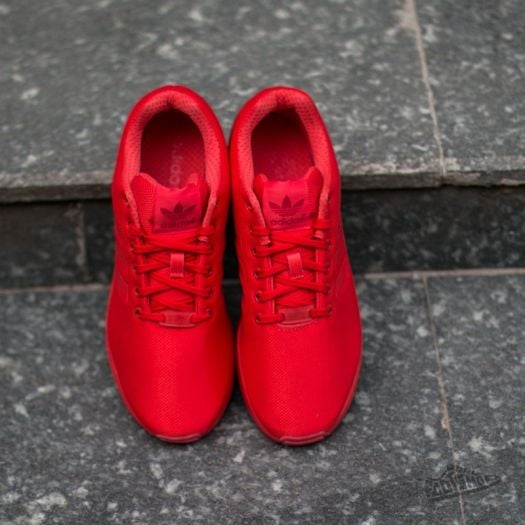 Men s shoes adidas ZX Flux Red Red Red Footshop