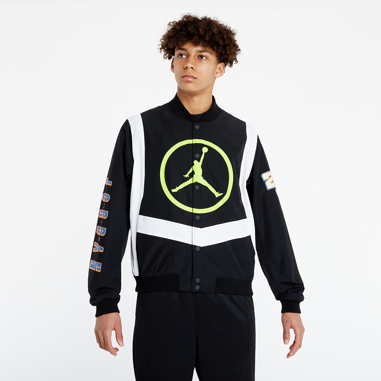 Jakker Jordan Sport DNA Knit Jacket Black/ White/ Cyber