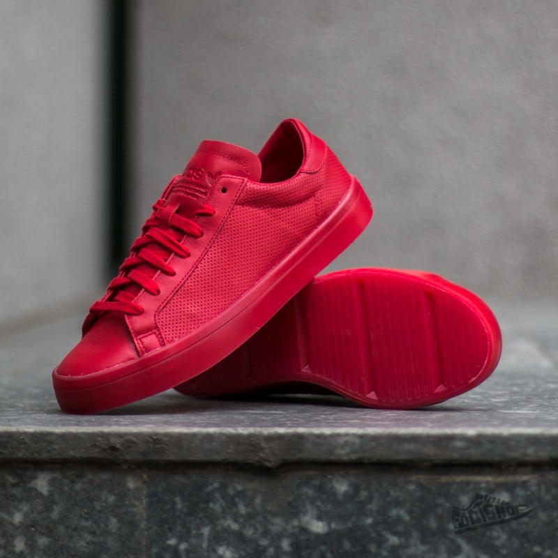 Men's shoes adidas Court Vantage Adicolor Scarle/ Scarle/ Scarle