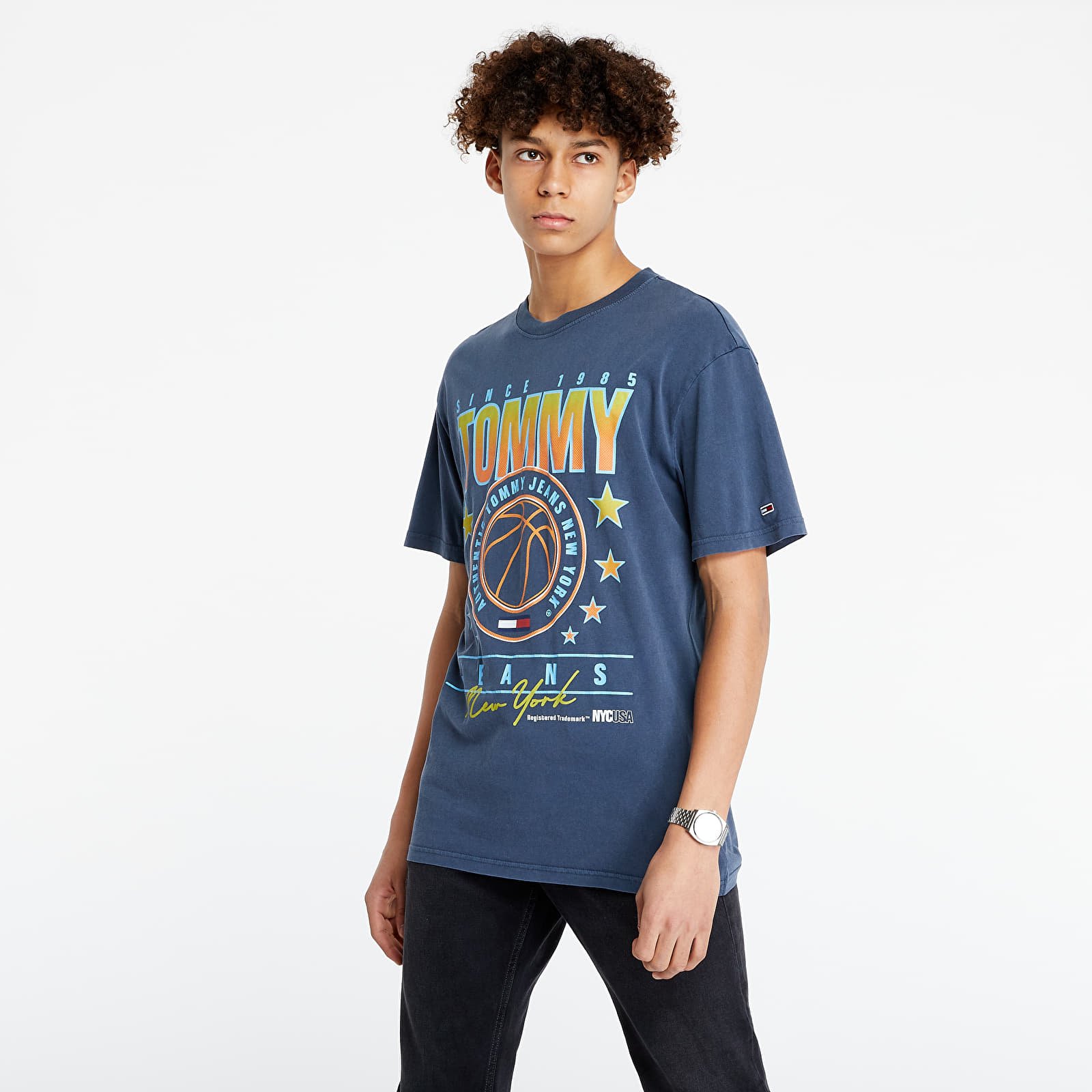 T-Shirts Tommy Jeans Photoprint 3 TEE Blue