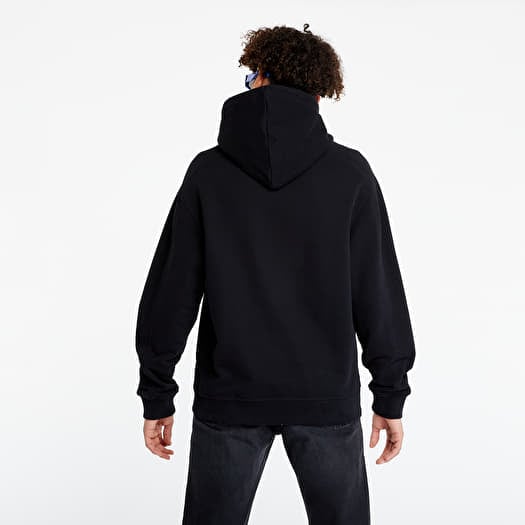 Hoodies and sweatshirts Calvin Klein Jeans Micro Branding Hoodie Black Footshop
